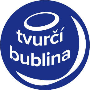 LOGO tvurci bublina modra tmava